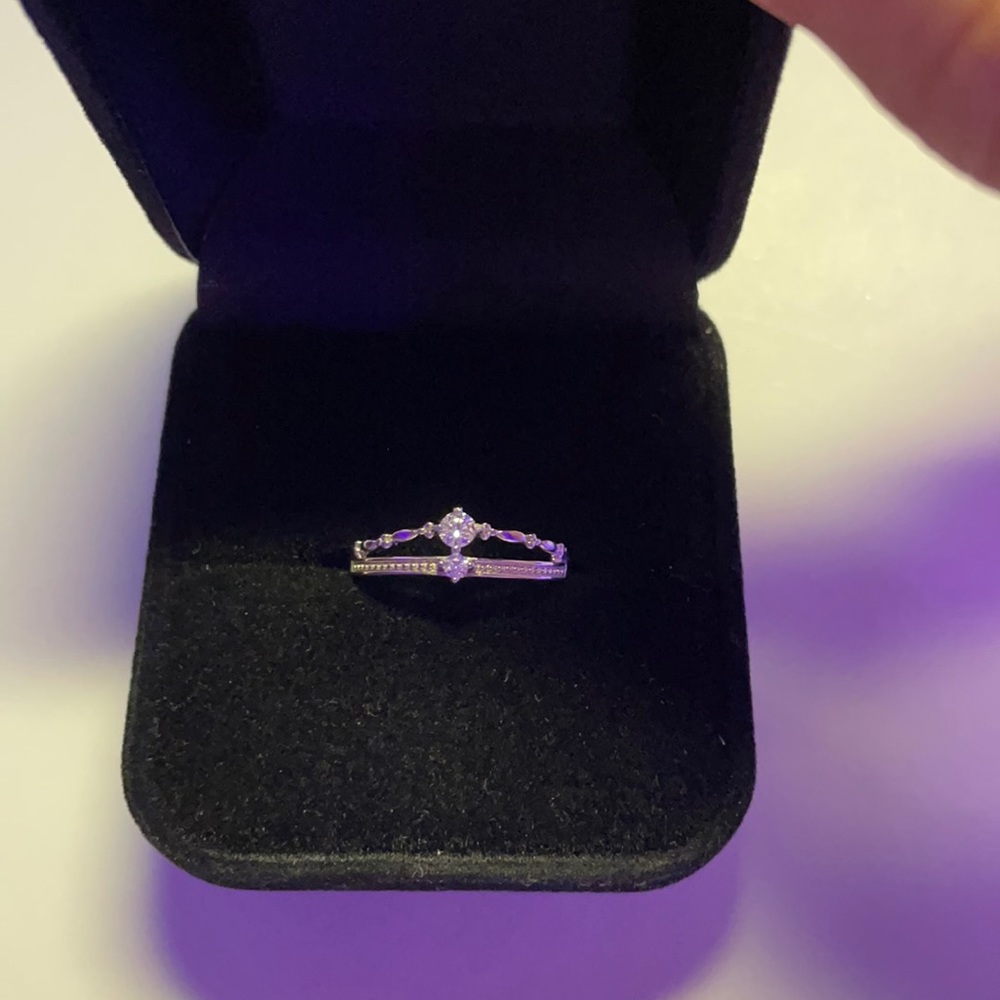Dainty Moissanite Ring